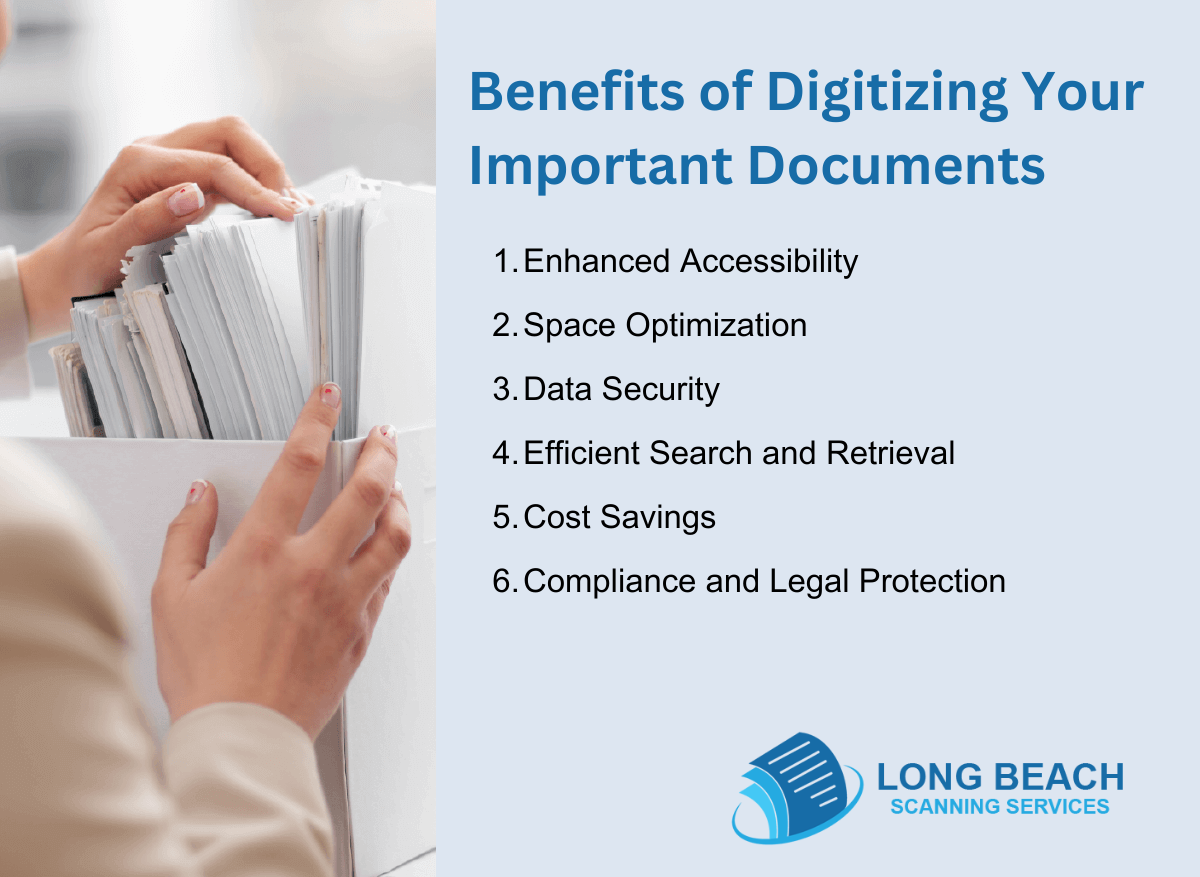 Long Beach Scanning Services and the benefits of digitizing documents
